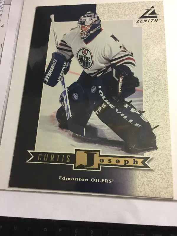 Curtis Joseph 1997 Zenith Promo NO. Z38 5" x 7" Card G condition
