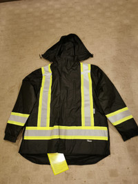 Wind and waterproof work jacket 2-in-1.
