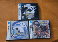 Pokémon Soul Silver, Black, Platinum  DS games