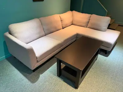 Ensemble salon / Living room set – sofa, table & meuble TV, View more