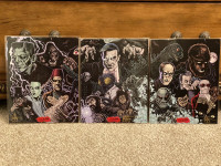 Universal Monsters 3 pc Complete Set Signed 8x10 Art Prints