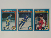 1979-80 OPC, rookies, hockey stars, hockey cards, 3 cards, VG