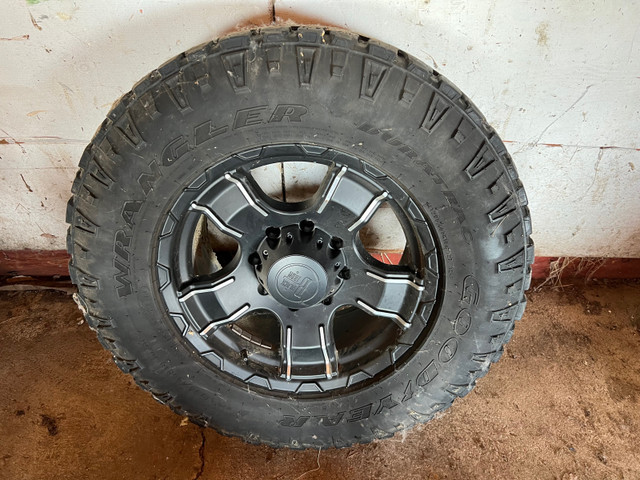 Black Iron 18x9, +10 Offset Rims and Tires in Tires & Rims in Strathcona County
