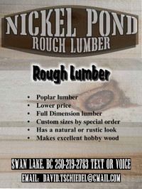 Rough Lumber For Sale 