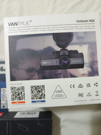 Vantrue N2S 4K Dash Cam Front+Cabin GPS Infrared SD+ hardwire