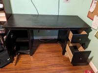 Ikea Dark Wood Desk