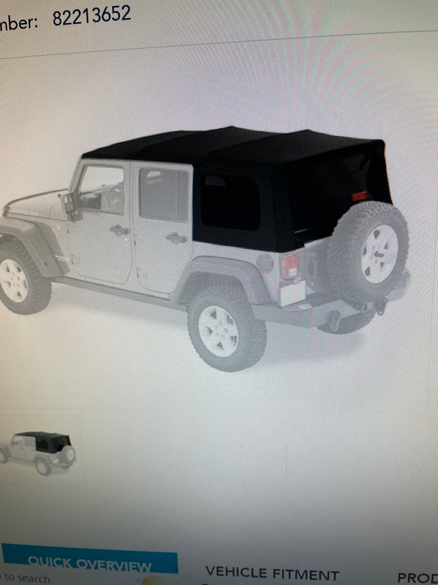 Jeep Wrangler premium convertible top   in Cars & Trucks in Winnipeg - Image 3
