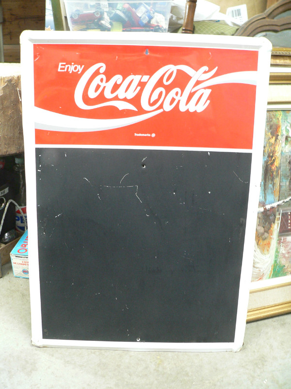 beau tableau vintage coca cola # 10654.1 dans Art et objets de collection  à Lanaudière