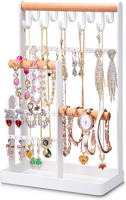 New - Jewelry Organizer Stand, 4 Tier Earring Organizer Necklace in Jewellery & Watches in Markham / York Region