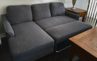 ASHLEY FURNITURE GREY SECTIONAL SOFA BED COUCH