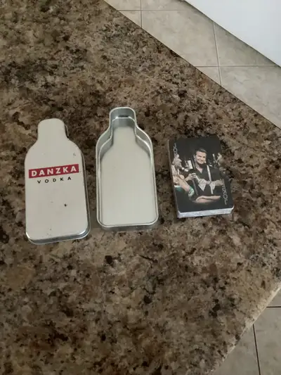 Vintage Danzka Vodka Collectible Playing Cards in Metal Tin, View more