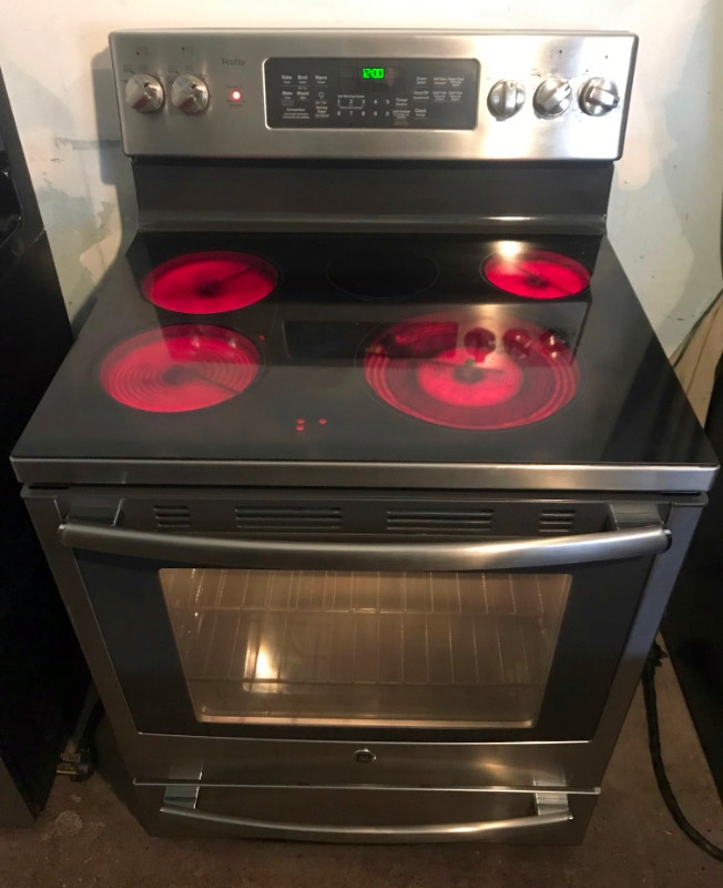 GE Profile selfclean n convection glass stove delivery available
