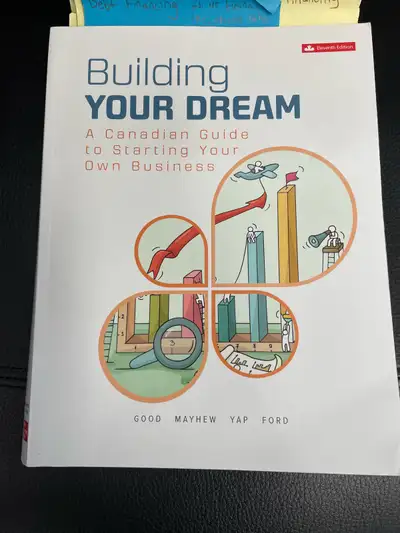 My son is taking Business Management and Entrepreneurship at Algonquin College. We are selling the f...