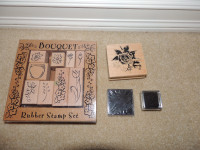 Flower Rubber Stamps - Artist - Card Making - Small Business