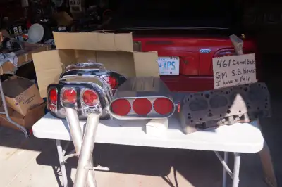 Brand New Chrome tail lights fit 1994 Mustang and newer $ 130 for the set, Mr Gasket Hood Scoop and...