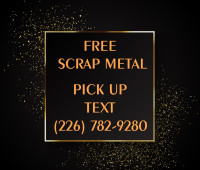 Free Scrap Metal pick up Waterloo Kitchener