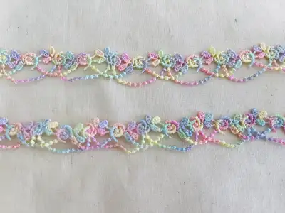 0.67" x 1 yd Embroidery Trim Water-Soluble Lolita, View more