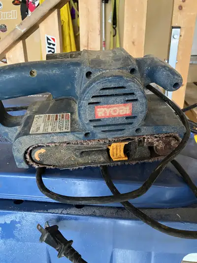 Ryobi belt sander, View more
