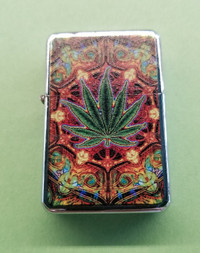 Weed Themed zippo-style lighters