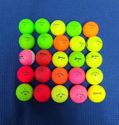 25 balles de couleur Titleist , Callawa, Srixon tel que photo, View more