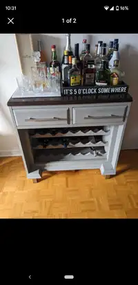 Custom Liquor cabinet Wine rack 