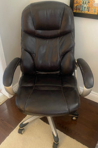 Super Leather Desk Chair, Big and Comfortable