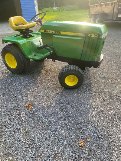 John deere 430 1985 2740 h moteur yanmar 3 cylindres diesel transmission hydrostatique avec hi lo et...