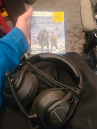 God of War  and headset