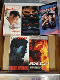 Various Tom Cruise VHS Movies