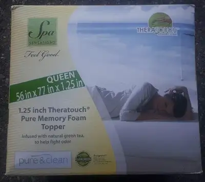 Queen Theraouch Memory Foam Mattress Topper, View more