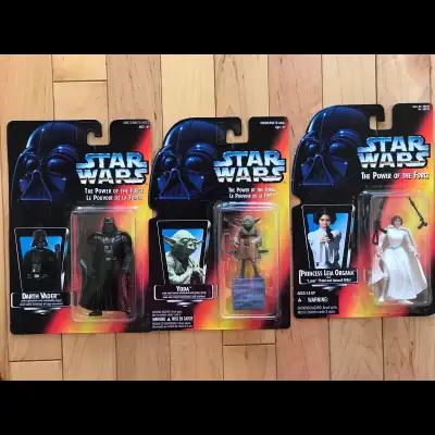 New-never opened STAR WARS Power of the Force action figures: ***1997 Version*** Bespin Han Solo $10...