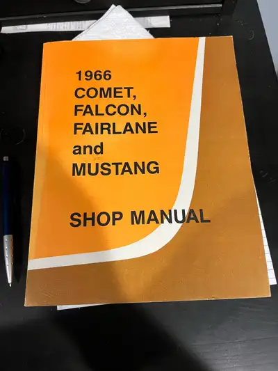 This shop manual is in as new condition