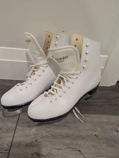 Ladies Size 7 Dominion White Figure Skates, View more