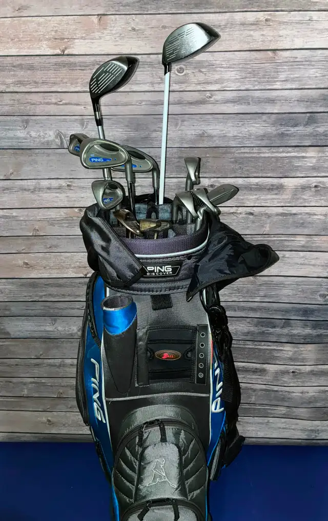 Men's 13pc PING G2 Blue Dot Golf Set - PING Bag - ALL NEW Grips
