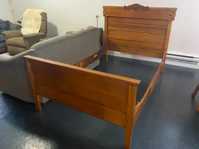 19th Century CANADIANA Bed NOW INCL. NEW MATTRESS!!, View more