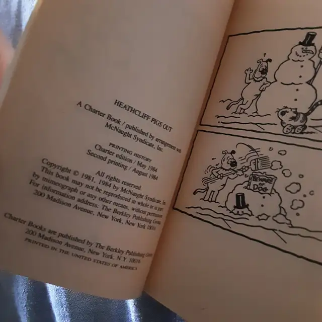 1984 Heathcliff Pigs Out by George Gately, 2nd print pocket book in Comics & Graphic Novels in Calgary - Image 5
