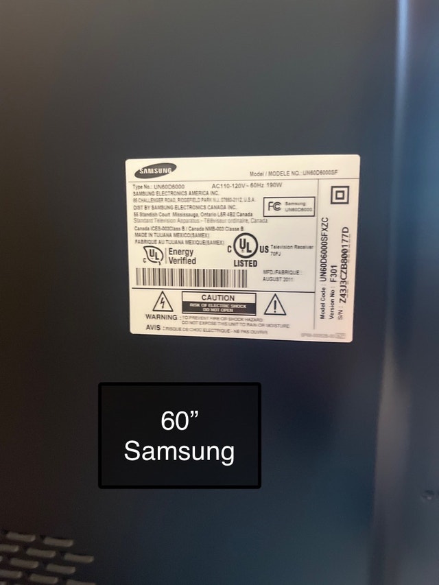 Samsung TV TVs Edmonton Kijiji