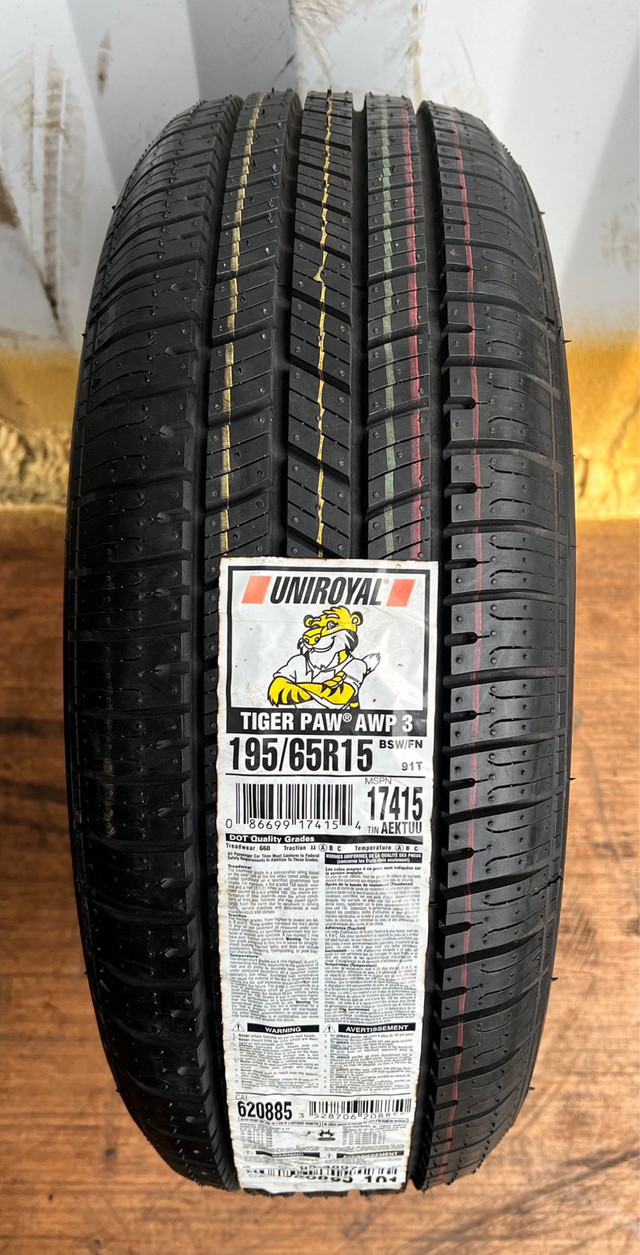  1 TIRE) 195/65R15 UniRoyal Tiger Paw AWP 3 in Other in Oakville / Halton Region - Image 2
