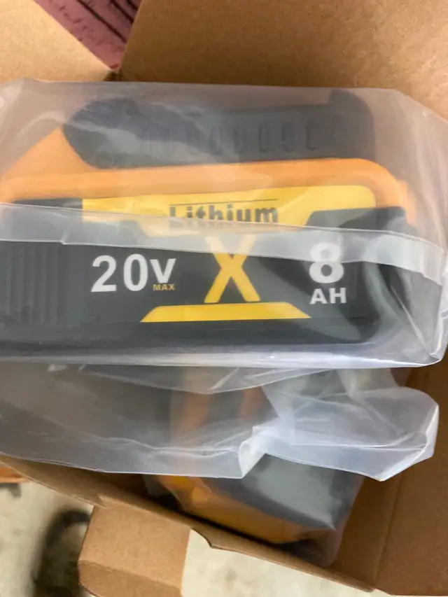2 pkg 20V Dewalt batteries .. new in box .. ordered wrong batter