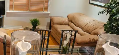 Leather Sofa and Chair, View more