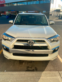 2018 Toyota 4 Runner, 7 seater- White, Red Leather-No Accident