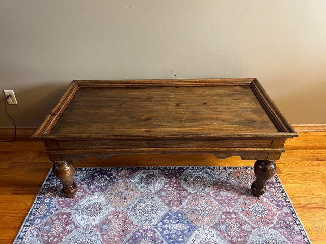 Beautiful solid Rustic pine Coffee table and end tables in Coffee Tables in Sudbury - Image 3