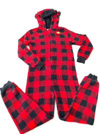 Jumpsuit Pyjama size M 10-12 years old.  warm and cozy.