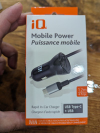 NEW Mobile Power In-Car Charger USB Type C