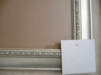 NEVER USED SILVER/GREY PAINTED 16 X 22 WOOD FRAMES WITH GLASS