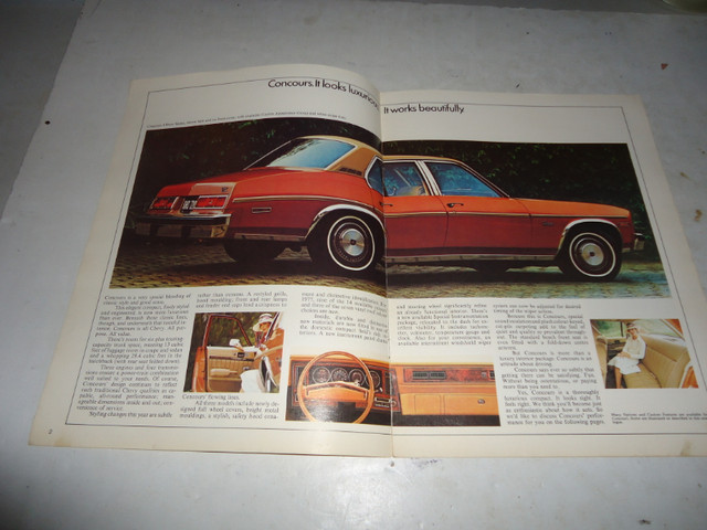 1977 CHEVROLET CONCOURS DEALER SALES BROCHURE in Arts & Collectibles in Belleville - Image 2