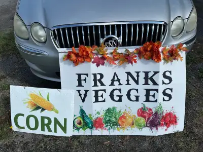Garden fresh vegetables at Franks Veggies, View more