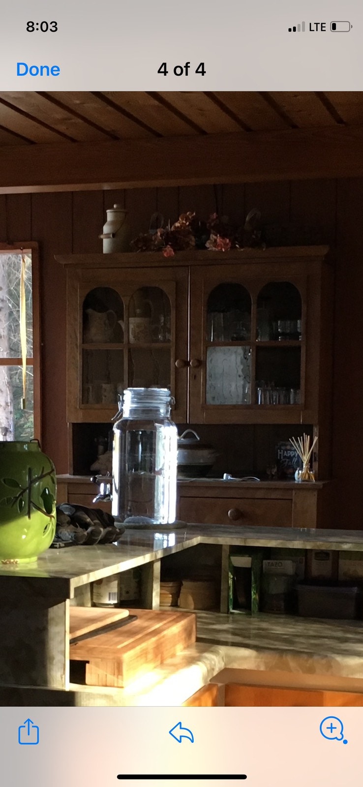 Antique pine glass Hutches & Display