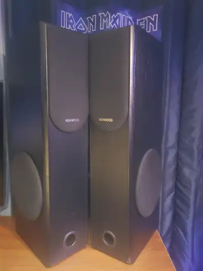 Enceintes 3 voies style colonne de qualité Kenwood modèle JL-558, View more