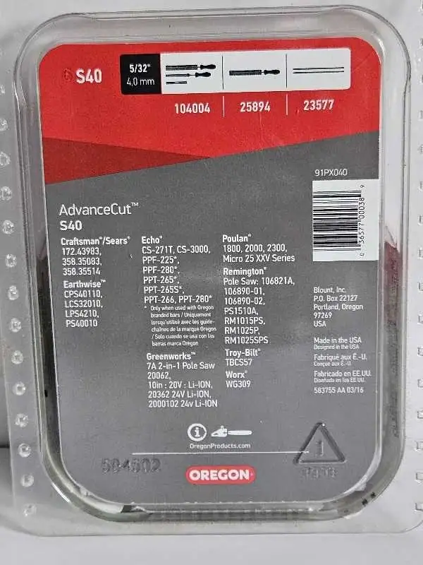 OREGON S40 Adanvce Cut Chainsaw Chain 10 Inches( 25 cm ) 3/8 " in Power Tools in City of Montréal - Image 6